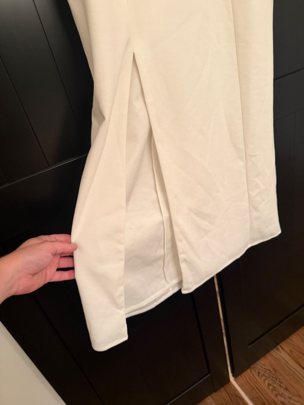 SHOW ME YOUR MUMU Eden Mini Dress White Stretch Bride Women’s Size Large - Picture 5 of 8